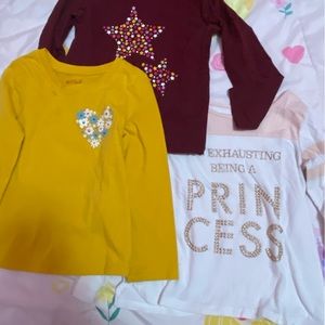 Pack of 3 girl long sleeve